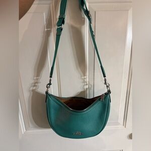 Coach Aria Teal Pebbled Leather